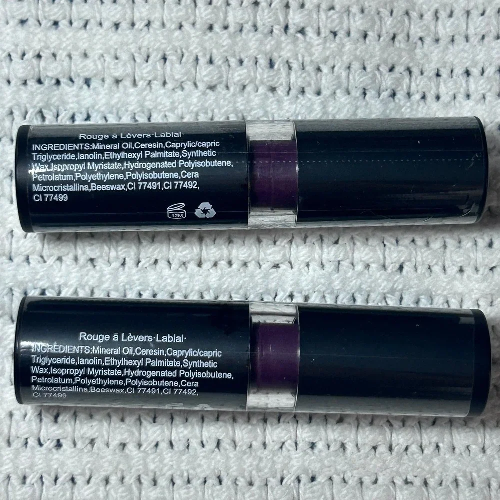 TEAYASON Fun Colors Dark Purple Matte Lipstick 2 Tubes